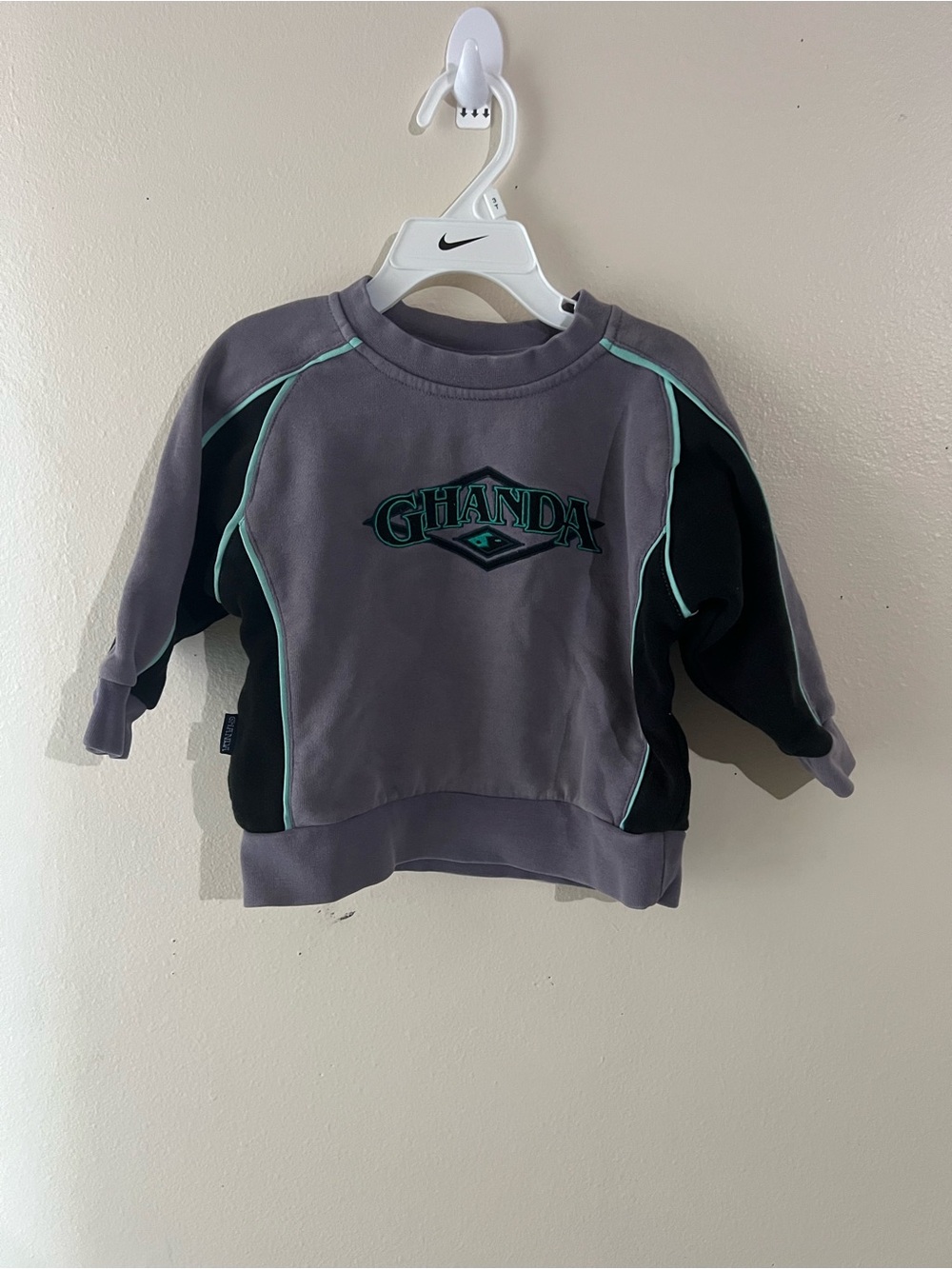Ghanda Sweatshirt with Black & Mint Accents